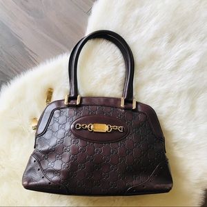 Authenticity Gucci brown leather purse & dust bag